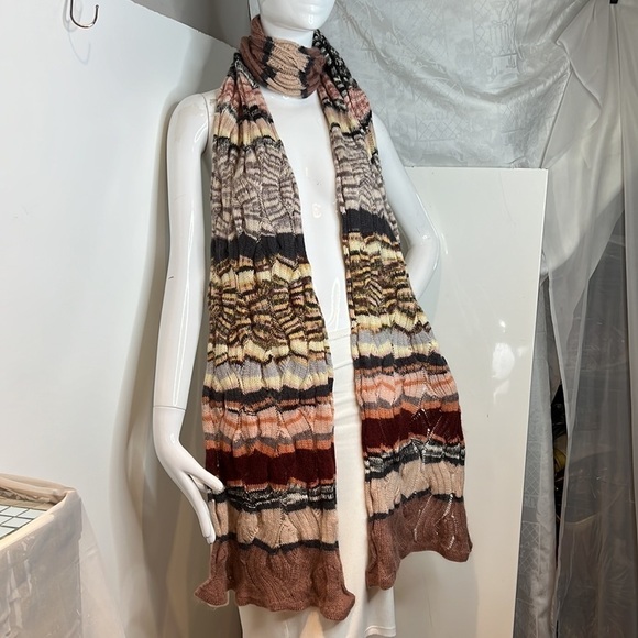 Missoni Accessories - 108” Missoni Cashmere Wool Blend Long Wrap Scarf Shawl